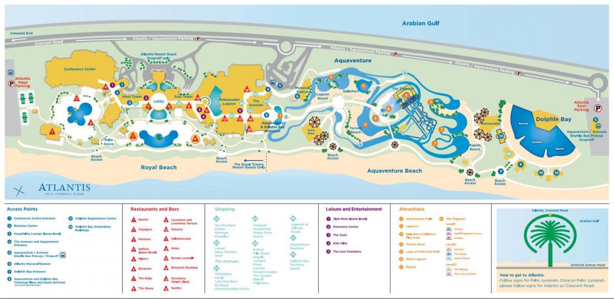 karta Atlantis w Dubaju