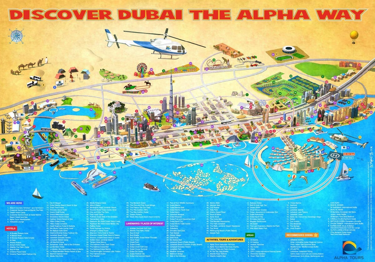 mapa Burdż Al-arab