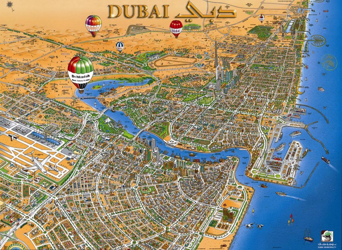 mapa Dubaju