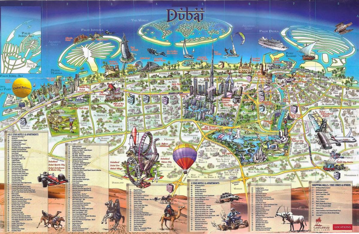 3D mapa Dubaju