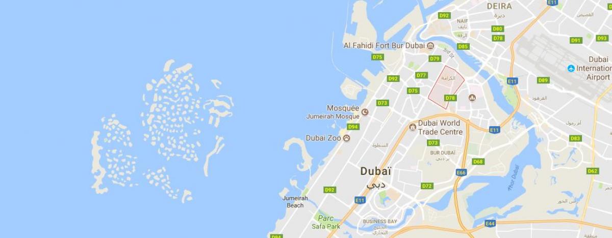 Karama Dubaj mapa