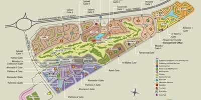 Arabskie ranczo, Dubaj mapa lokalizacji