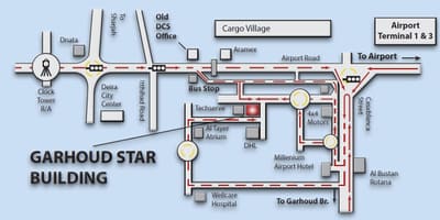 Mapa Гархуд, Dubaj