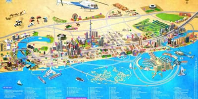Mapa Burdż Al-arab
