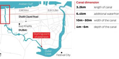 Mapa Brzegu kanału