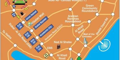 Rugby Dubaj lokalizacja mapie