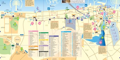 Międzynarodowe miasto, Dubaj mapa