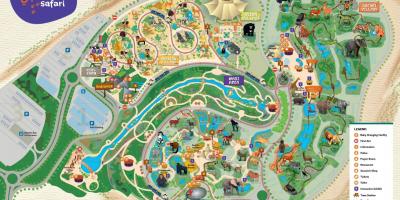 Mapa zoo w Dubaju