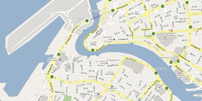 Mapa Dubaj