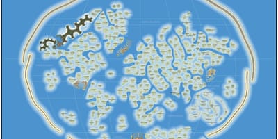 Mapa świata wyspa w Dubaj