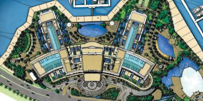 Mapa hotelu Palazzo Versace w Dubaju